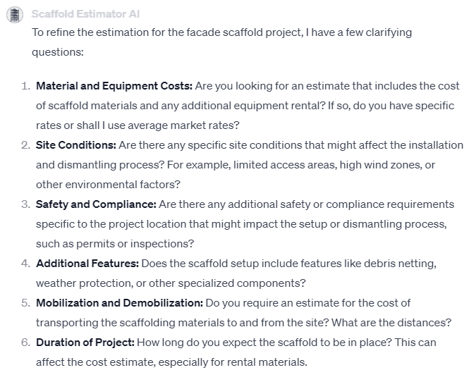 Answer AI Scaffold Questions